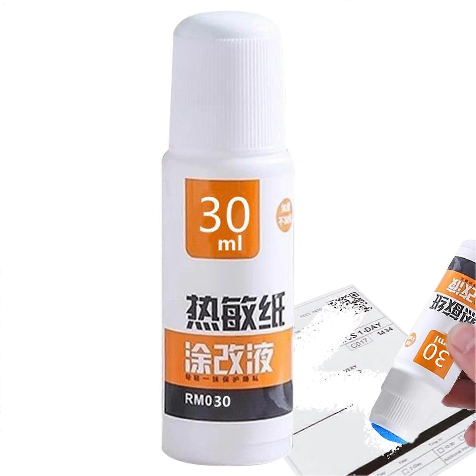 Correction Fluid For Thermal Paper 55 Ml / 30 Ml, Privacy Protection Handwriting Eraser, For Men And Teens, 1 Pc Pack