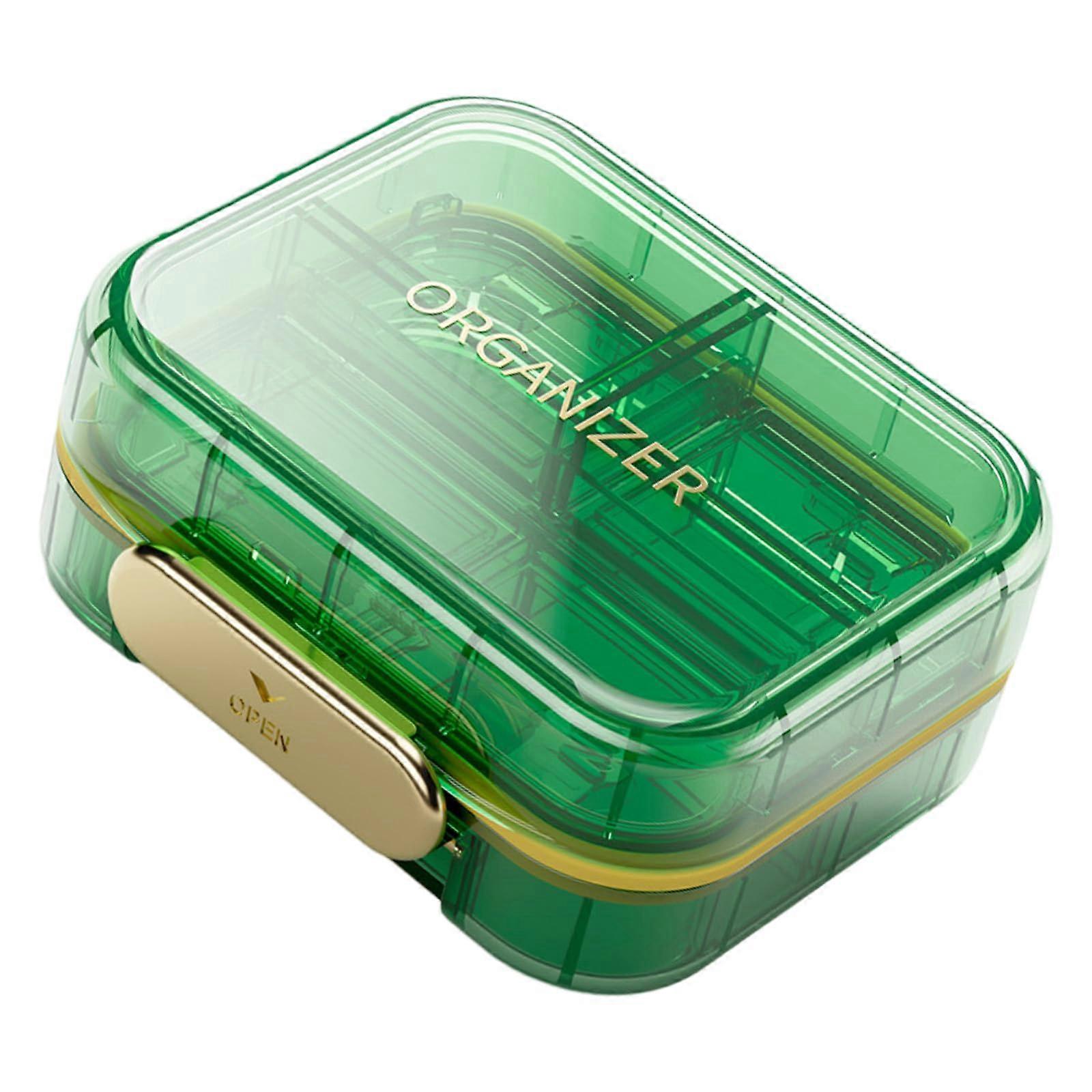 Pill Organizer With 7 Compartments Portable For Daily Use