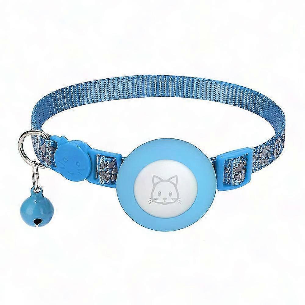 Nylon Cat Collar with Reflective Strip and Safety Breakaway Buckle - Adjustable, Night Visibility, Secure Fit for Cats