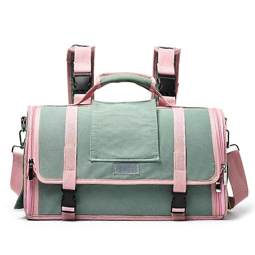 Pet backpack, portable cat carrier, foldable travel pet backpack, heat dissipation (Vert L)