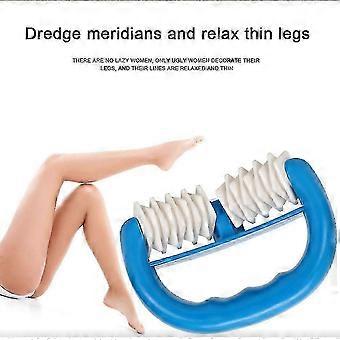 Rullo massaggiante per rilassamento muscolare a 2 ruote per gambe e vita - Massaggiatore per la riduzione della cellulite per il rilassamento e il sollievo dal dolore
