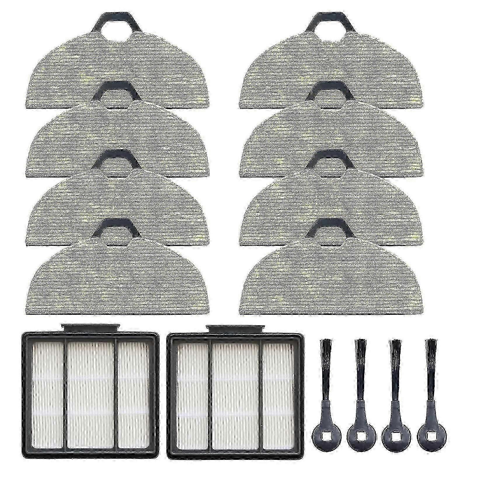 14-Piece Replacement Parts Kit for Shark RV2001WD & AV2001WD - Includes Side Brushes, Filters & Cleaning Mop Pads