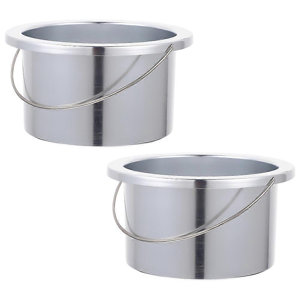 Aluminum Wax Melting Inner Pot 2pcs Nonstick Durable Wax Heater Accessories Safe for Hair Removal Waxing