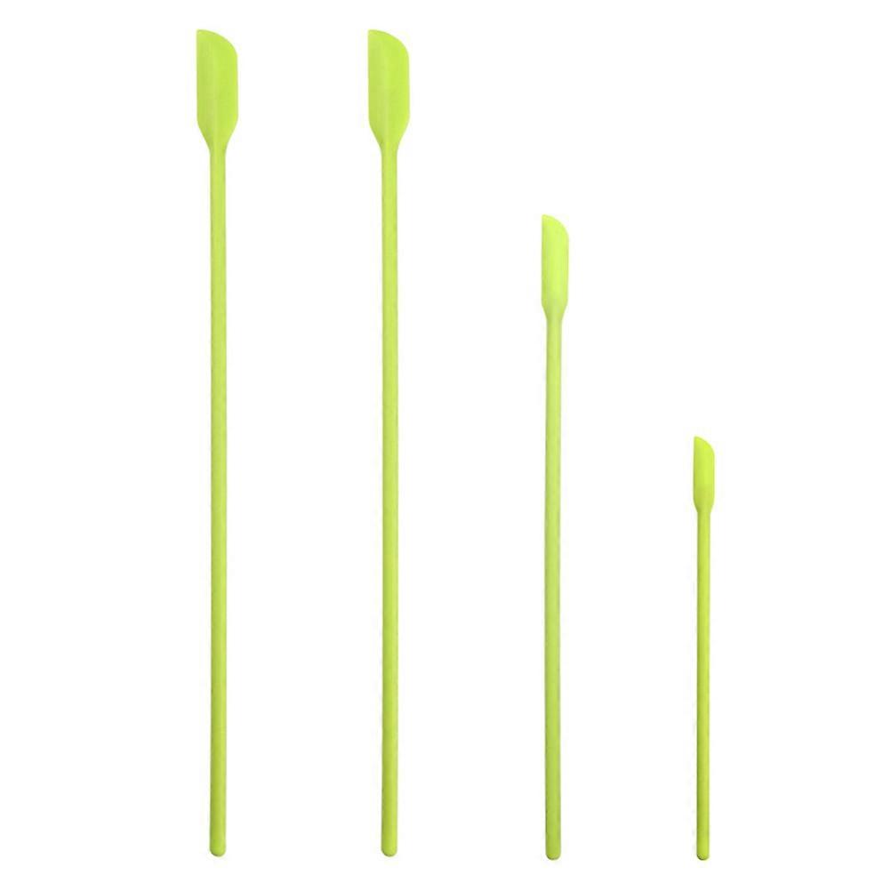 Silicone Mini Spatulas Grocery Handling Personal Use 30.5X1.6CM Green 4Pcs