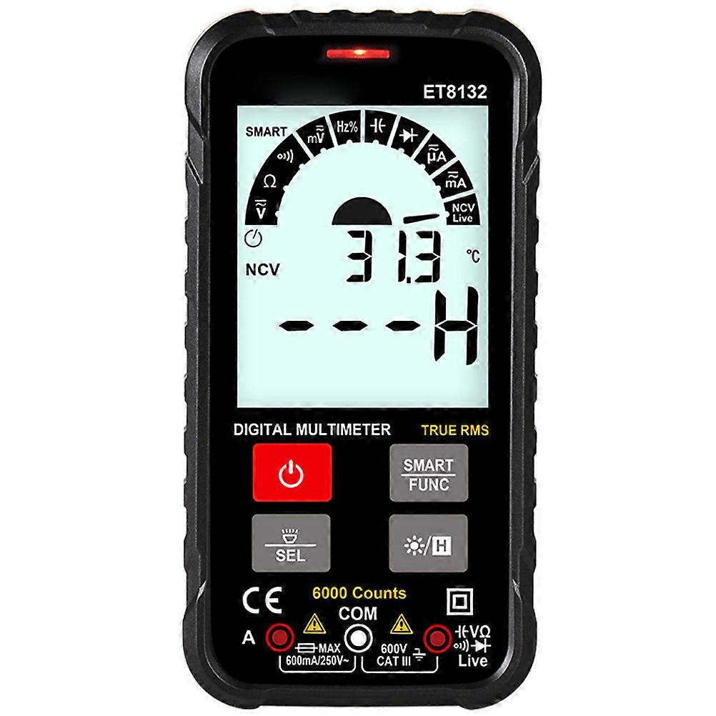 Digital Multimeter Automatic Multimeter for Home Repair 13.3X6.7cm Real-time Temperature Monitoring 1Pack