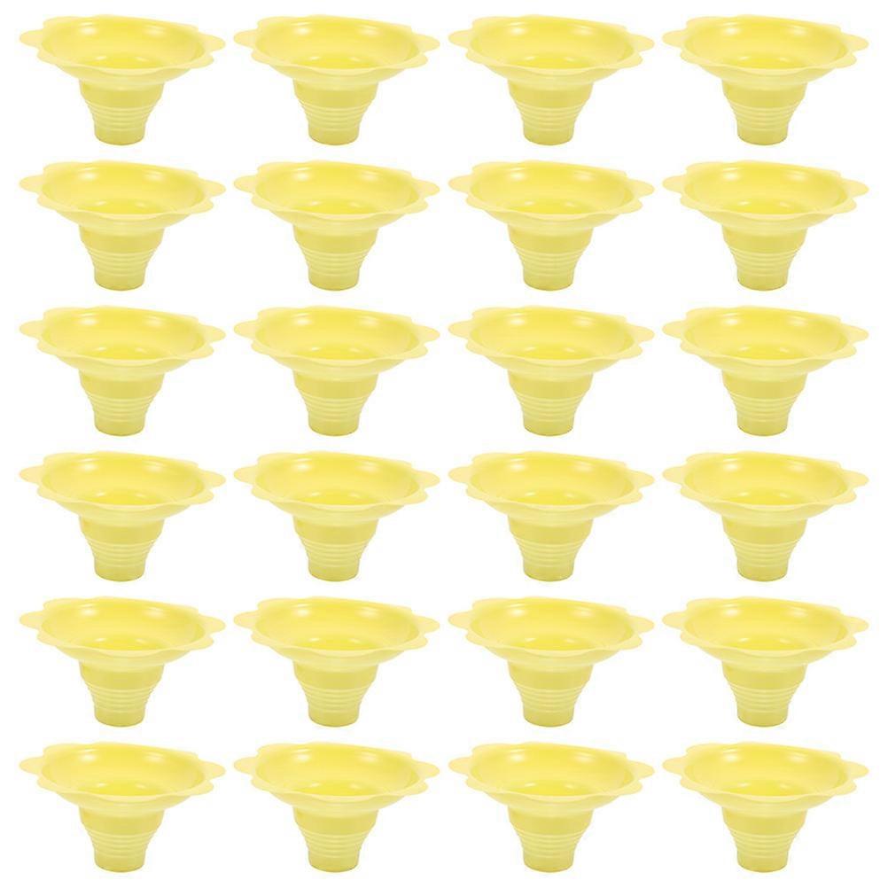 100Pcs Ice Cream Cups Multipurpose Flower Shaped Drip Cups for Ice Cream