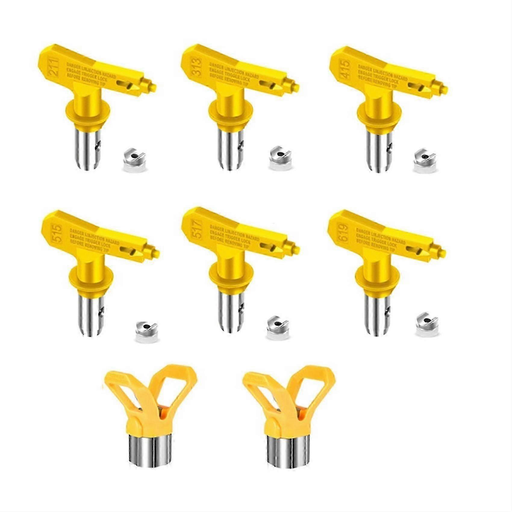 Airless Paint Sprayer Nozzle Tips Set, Reversible Spray Tips -