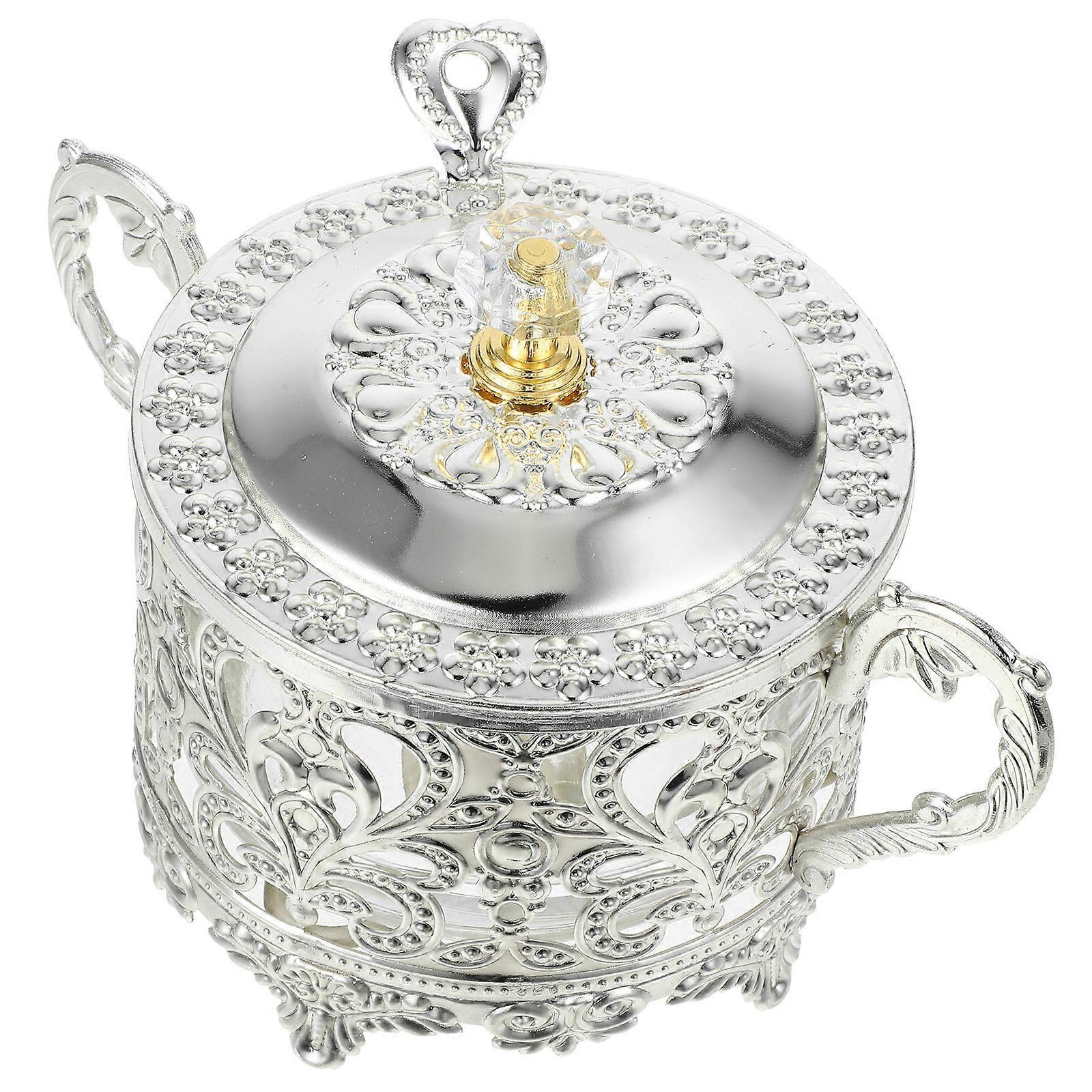 Here's an elegant and concise product description based on your query:
**Elegant Seasoning Jar & Sugar Storage Canister – Classic Embossed
