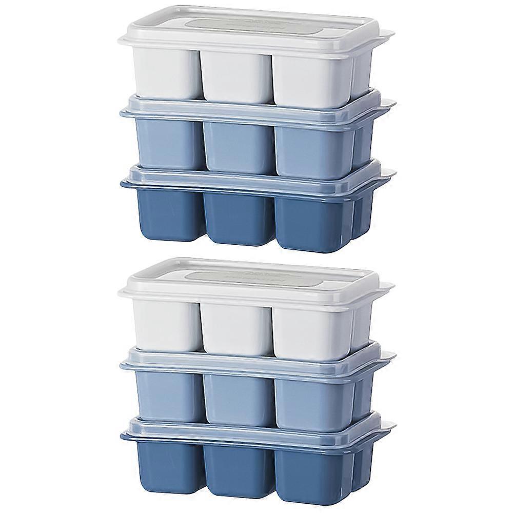 Kitchen Ice Mold Plastic Ice Cube Tray for 6Pcs Assorted