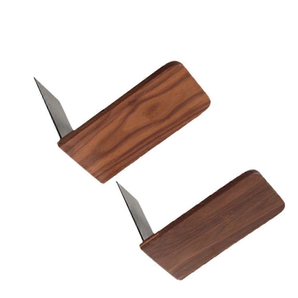 Black Walnut Bookends   2PCS Book Supports for Organizing Books, Magazines, and Files   Square Head Design for Office and School Use