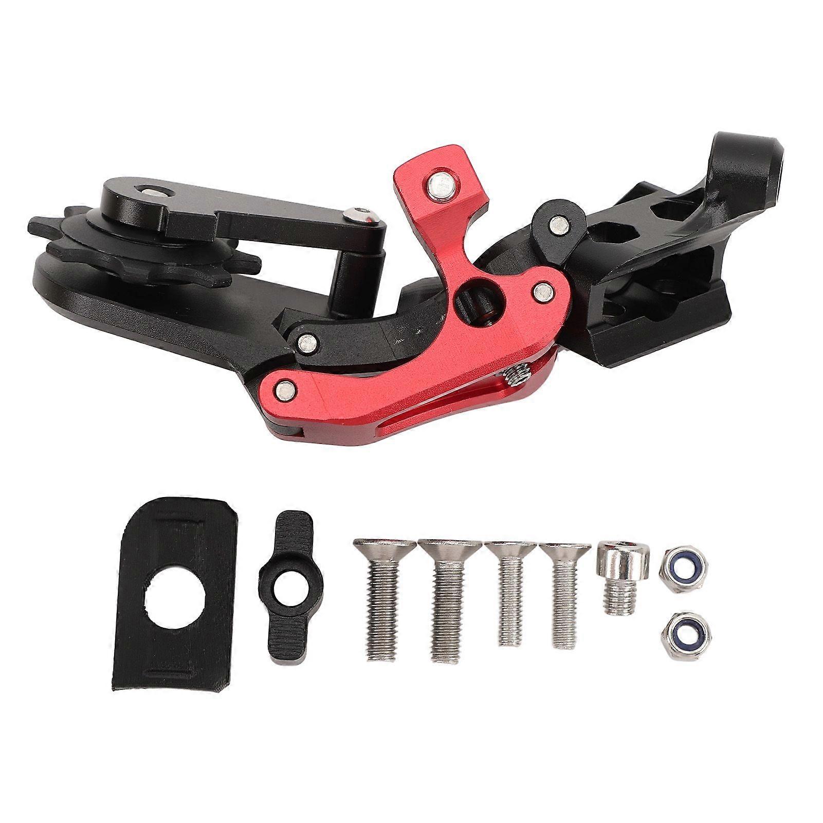 Bike Rear Derailleur 5 6 7 Speed Rear Derailleur with Converter for Brompton C Line Single Hole Frame Black Red
