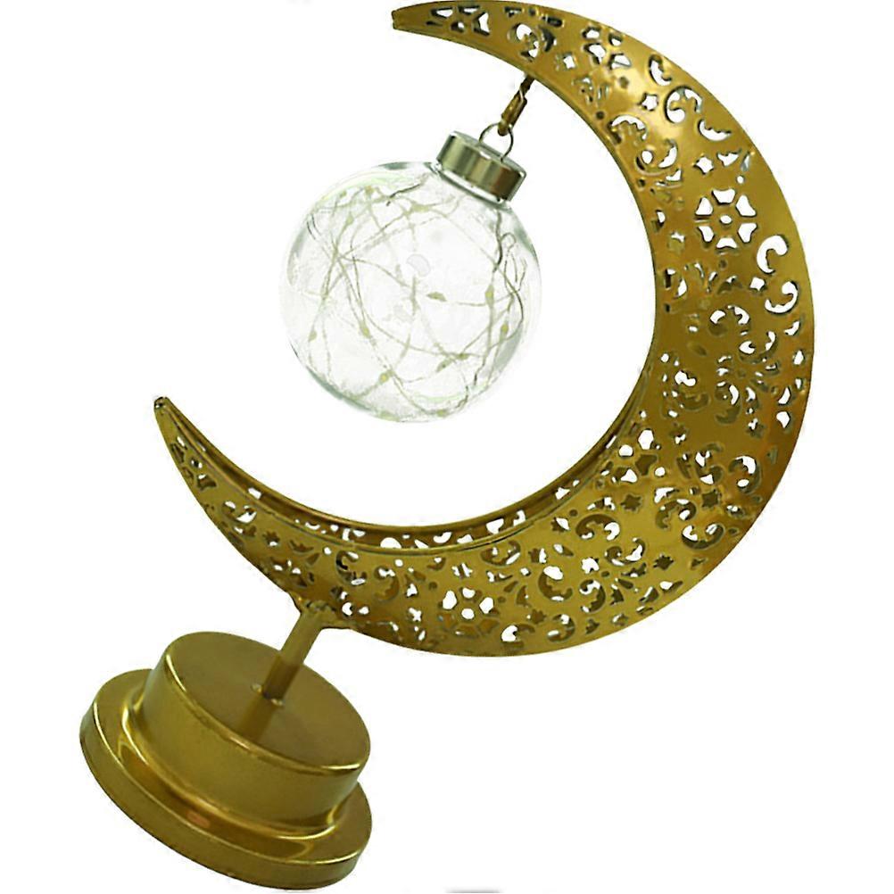 Golden Metal Table Lamp with Hollowed Design for Home Adds Warm Atmosphere to Any Room 6.3 Inches