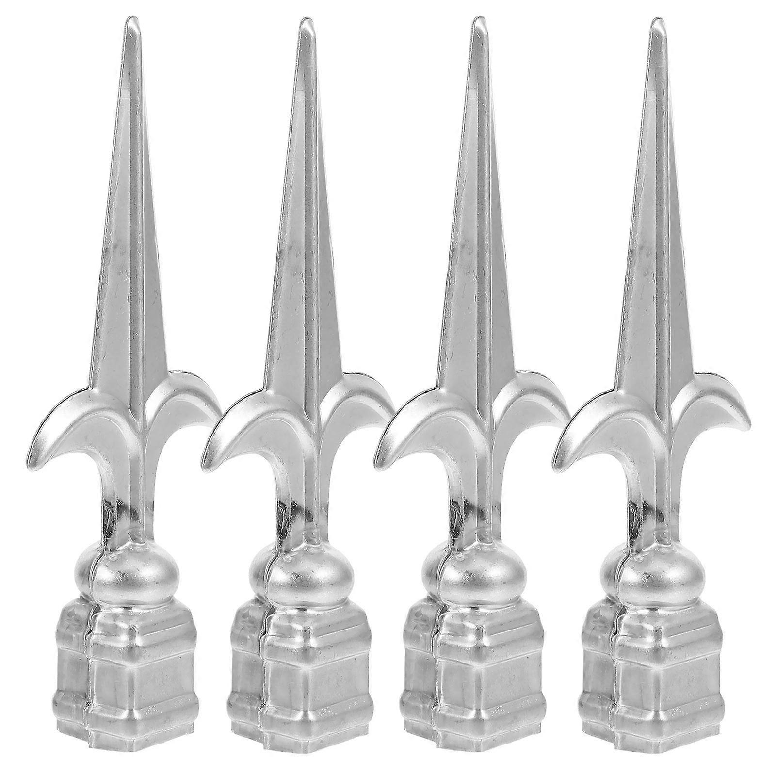4pcs Heavy Duty Fence Finials for Outdoor Fences Decks Railings Posts Tops