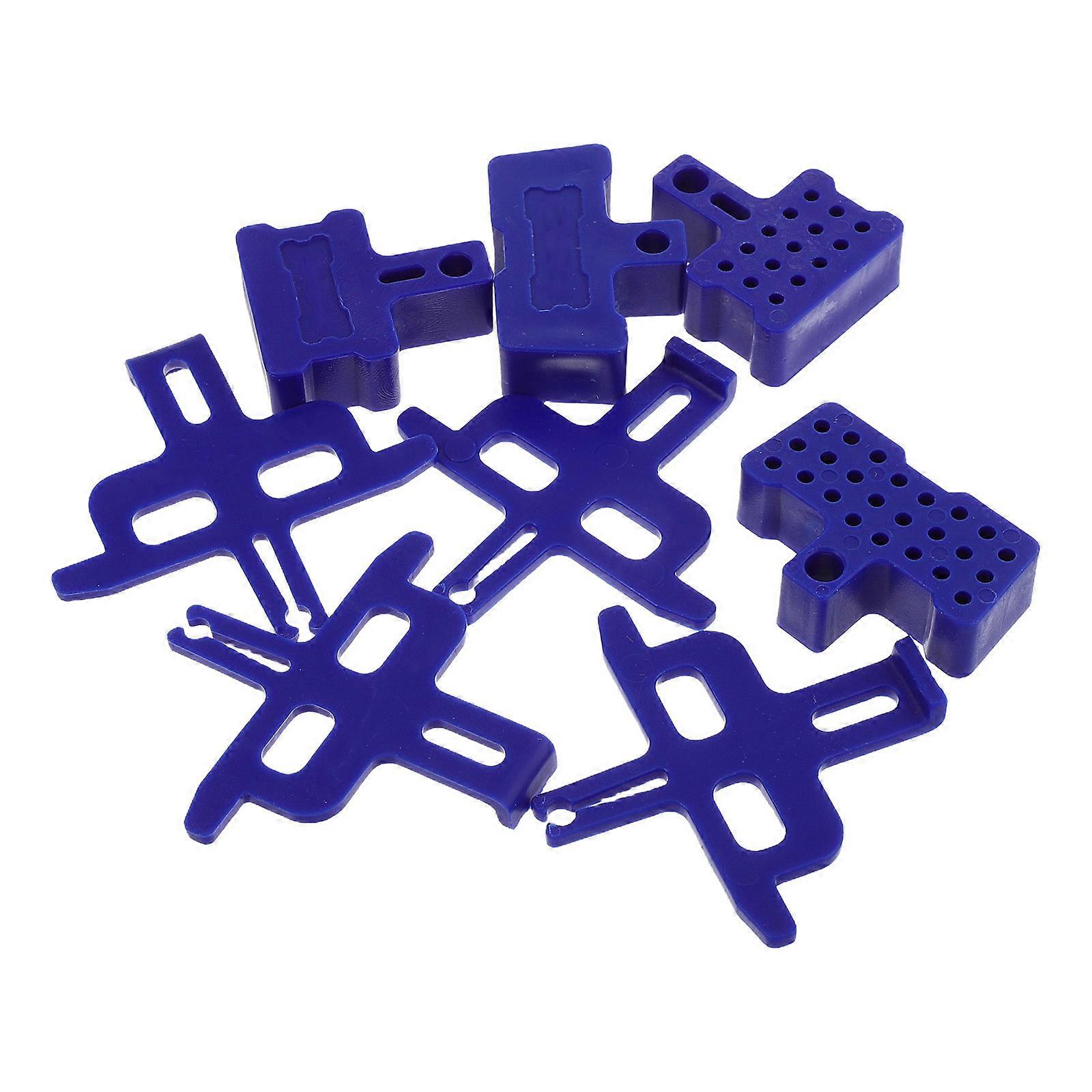 Bike Brake Pads Spacers 8 Pcs Plastic Blue Versatile Compatibility for Bike Use