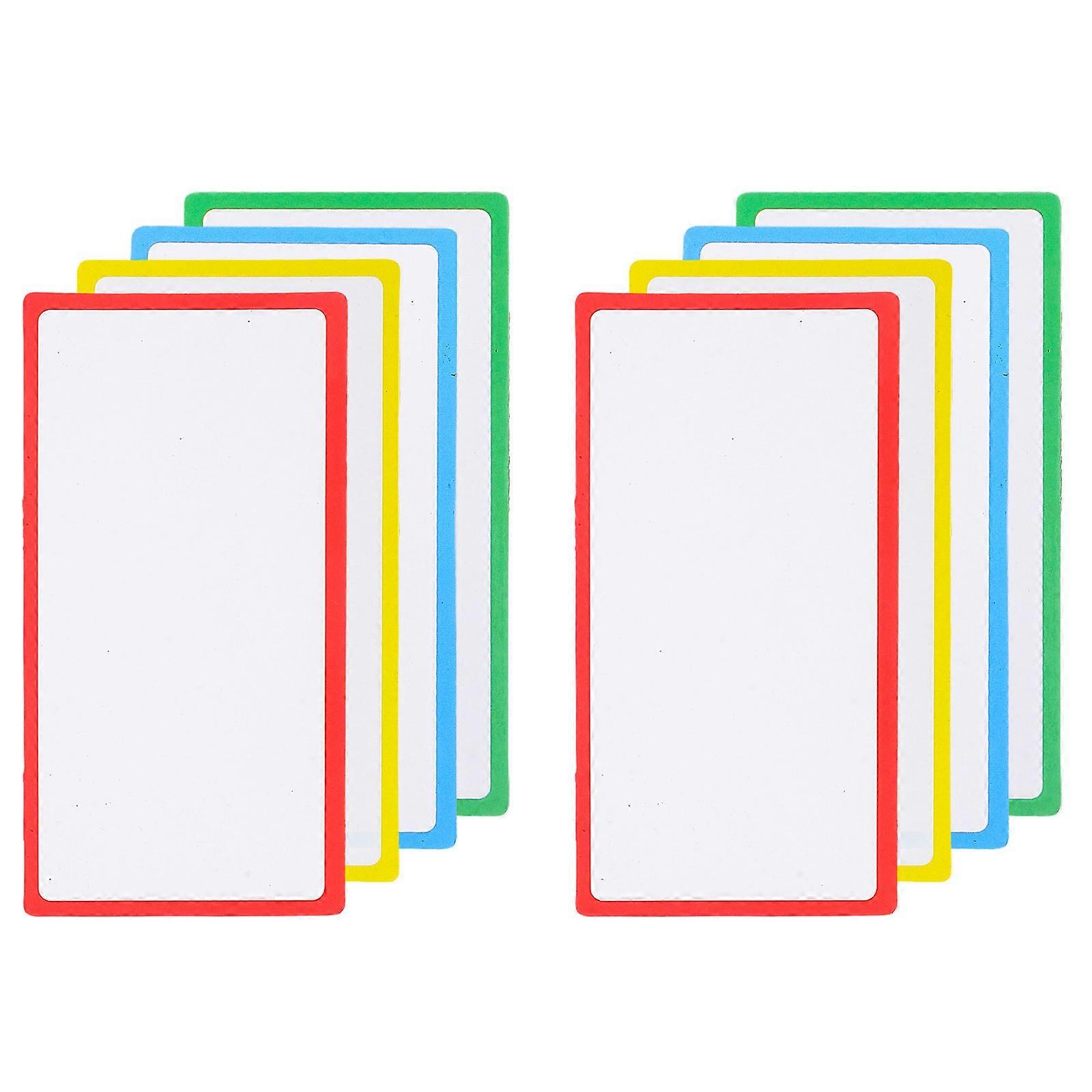 8pcs Magnetic Dry Erase Name Tags Reusable Writable Labels for Refrigerators Erasable Marking Magnets