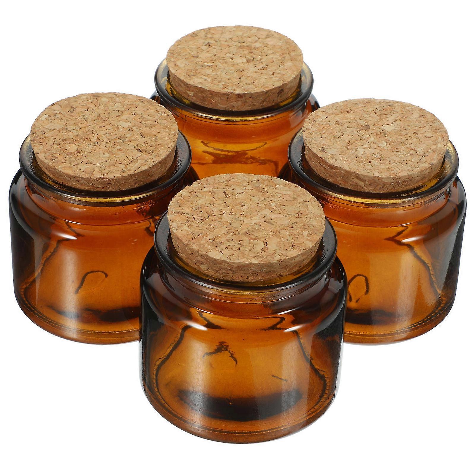 Tea Light Container Home Users Special Occasions Glass Material 4Pcs