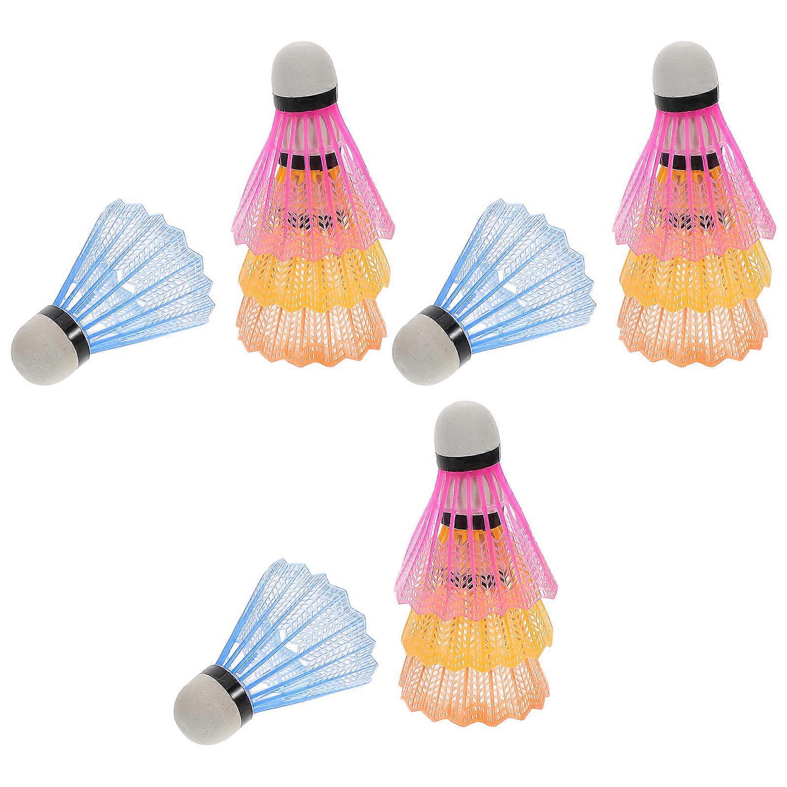 Badminton Trainer Accessories Durable Plastic High Elasticity Foam Head Competition Training 12Pcs