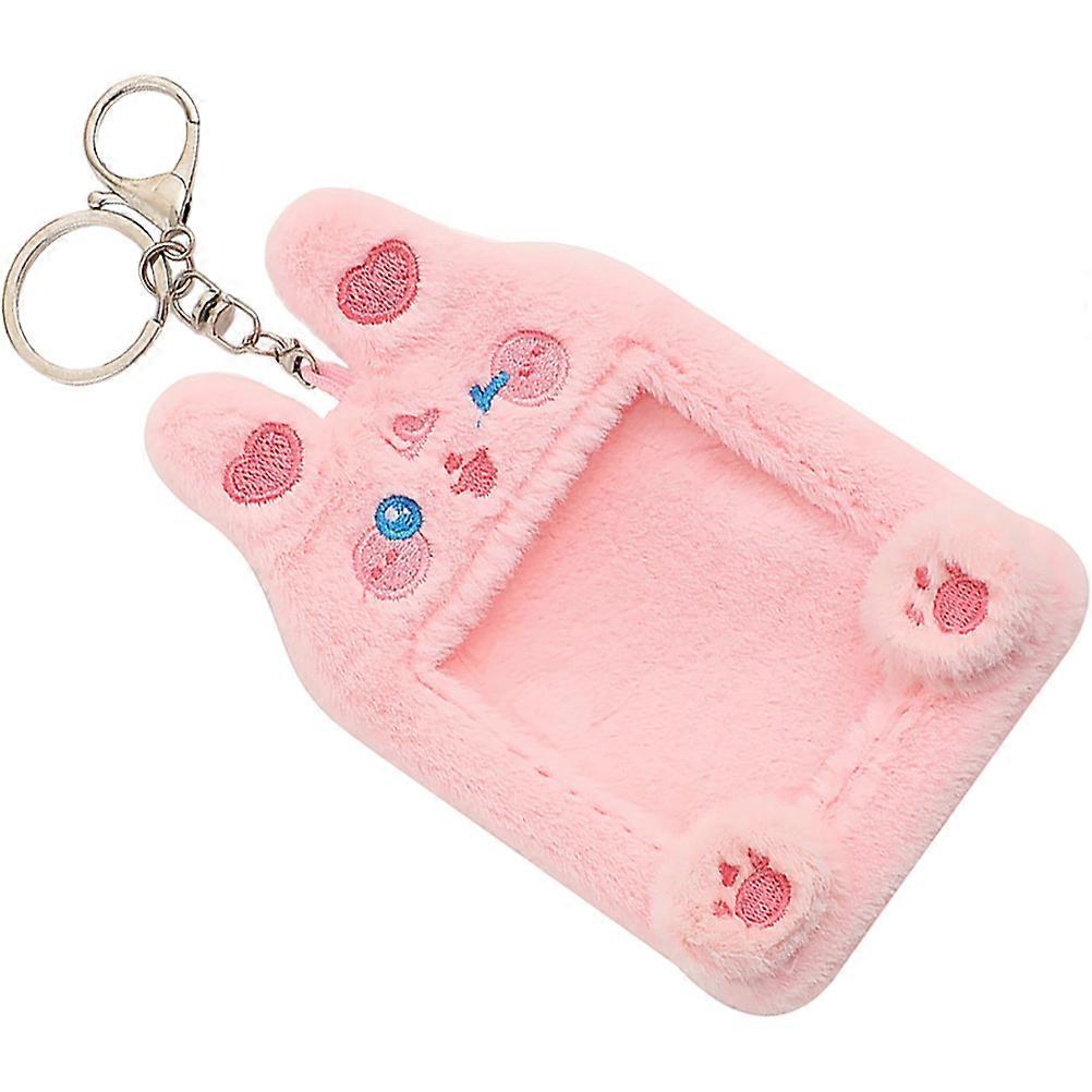 Cartoon Animal Plush Card Holder Set Plush Card Protector Sleeve Decor