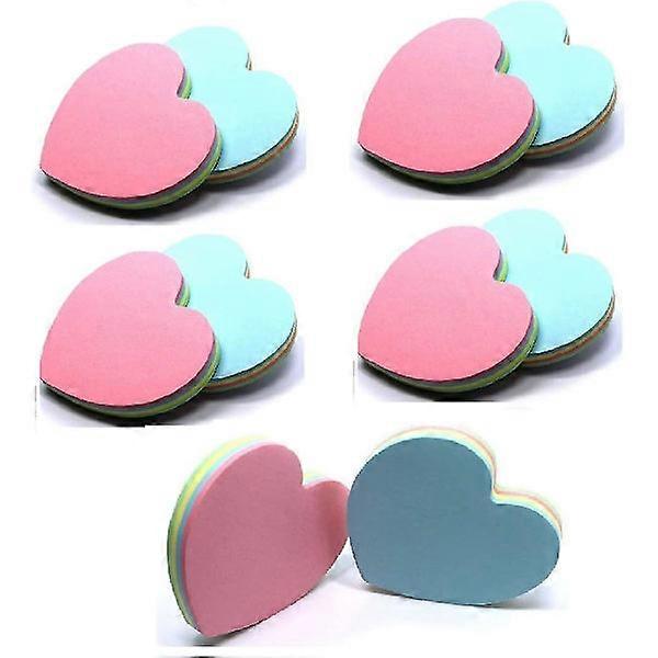 Sticky Notes Funny Heart Shaped Sticky Notes 100 Sheets Pad Notepads Sticky Notes
