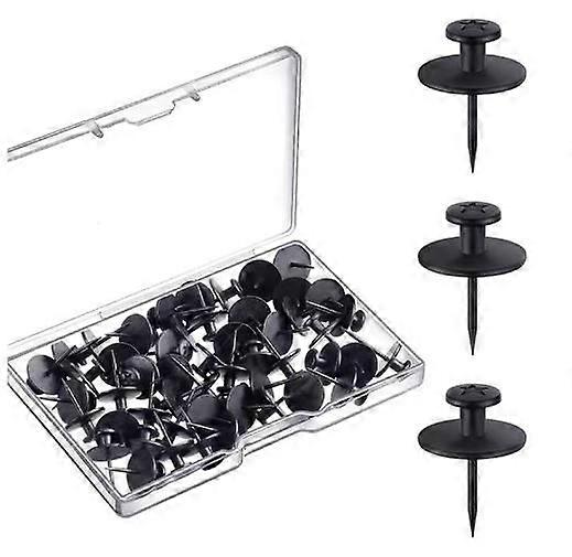 50pcs Push Pins: Double Headed Zinc Alloy Push Pin Hooks For Wall Hanging - Picture Hanging Nails For Cork Boards Office & Home Organization