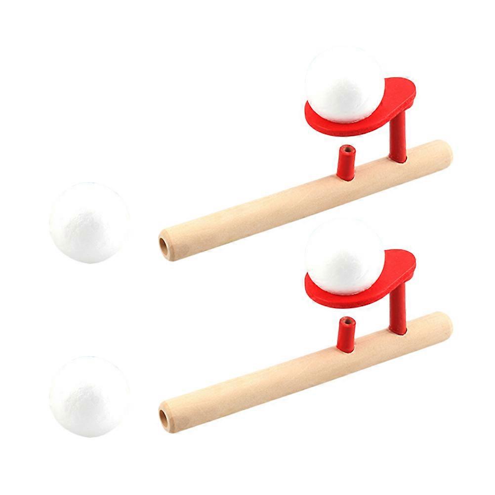 Balance Toy Floating Ball Toys For Family Activities Assorted Color 15X5.5X4CM Blowing Exercise 2 Sets