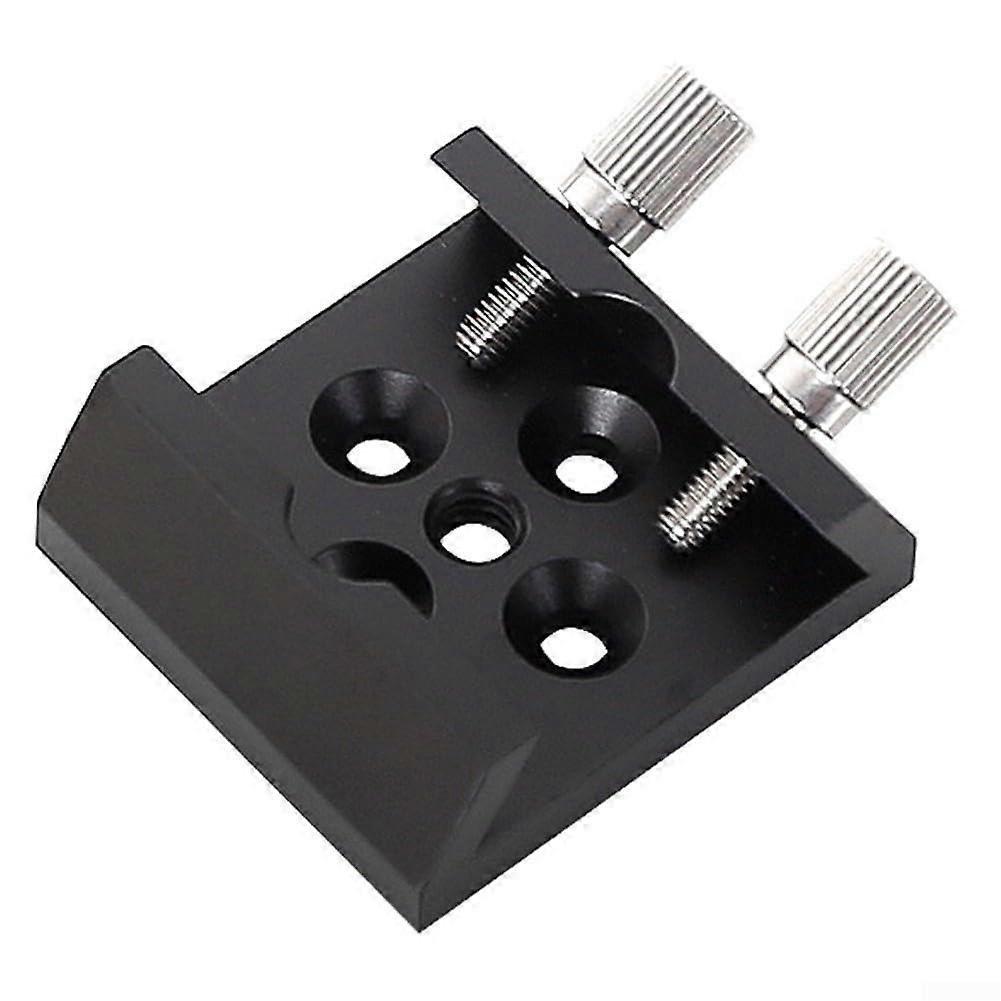 Telescope Swallow Tail Base Finder, Mounting Bracket Made of Aluminum Alloy, Accessories, 1/4Inch Thread, Red, Black, 40 x 44 x 16 mm (Black)