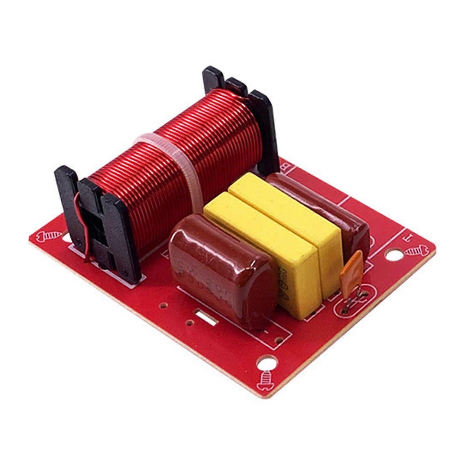 D234 2 Way Audio Speaker Frequency Divider 80W Hi-Fi Audio Crossover Filter Module Board for DIY Speaker for Cross Filter Treble Bass