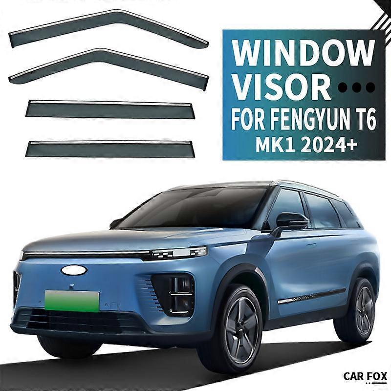 Applies to For Chery Fengyun T6 2024+ Car Window Visor Awning Shelters Windshield Side Window Rain Sun Shade Auto Accessories Car Styling