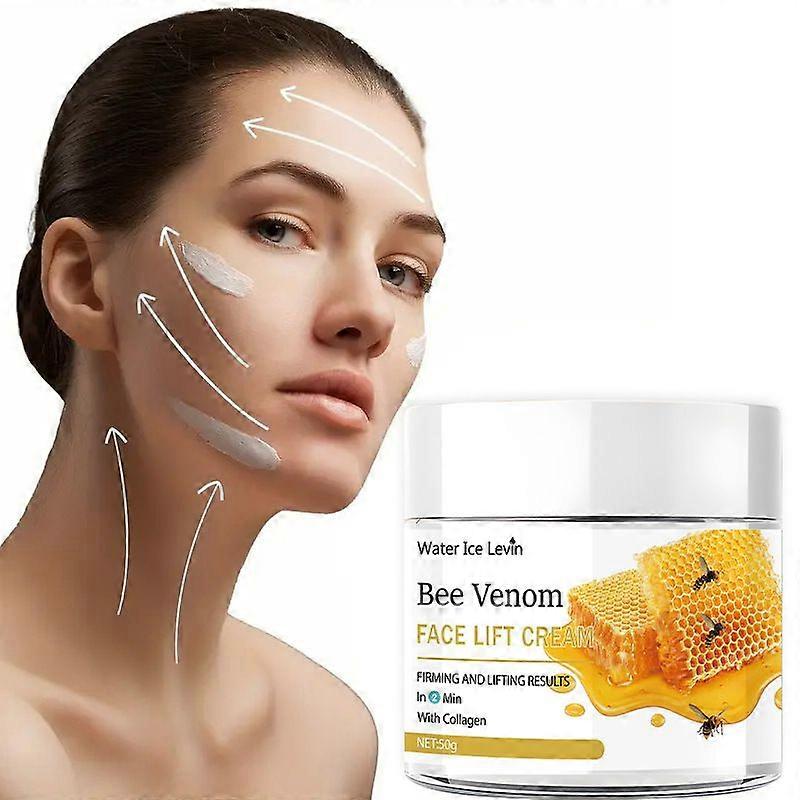 Bee Venom Cream, ハリ締め、保湿、リフティング&リカバリーのための蜂毒フェイスリフトクリーム、すべての肌タイプのためのアンチエイジングモイスチャライザー、50g