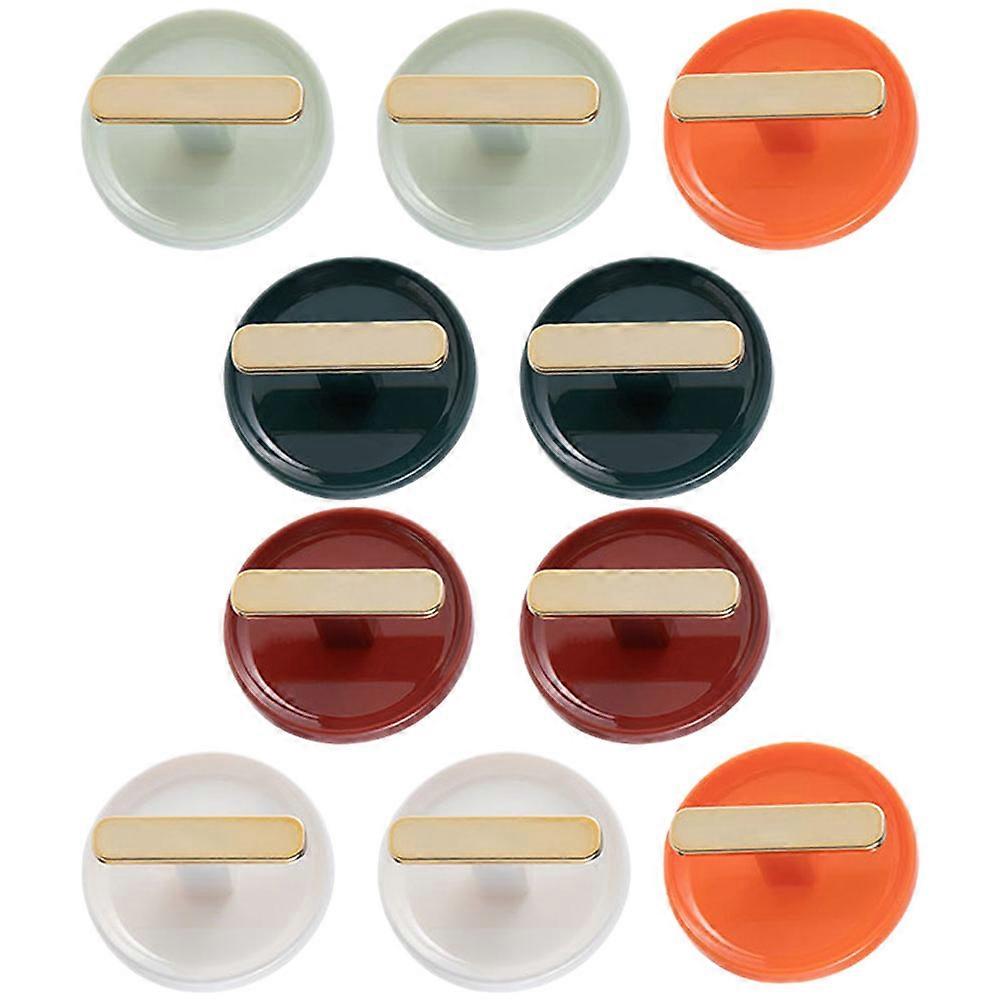 Adhesive Wall Hooks for Storage with Strong Adhesive Capacity ABS Material Assorted Color