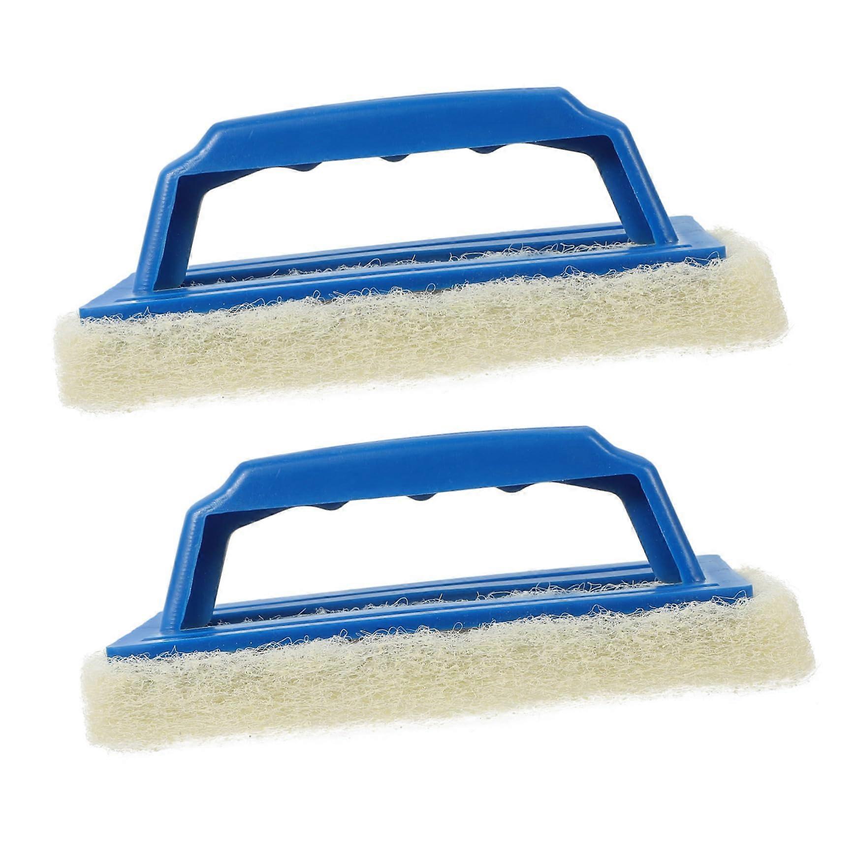 2 performance cleaning brushes for pool wall and floor for effortless cleaning