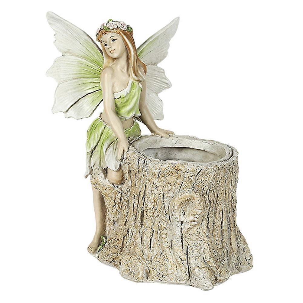 Fairy Shape Decorative Pot Multi Colored For Garden Setting 24X19Cm Plant Container 1Pack