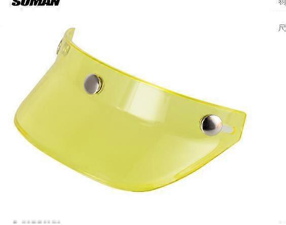 Motorcycle Helmet Visor: Helmet Sun Shield Visor Replacement - Vintage Style 3-Snap Button Sun Shield for Summer Riding