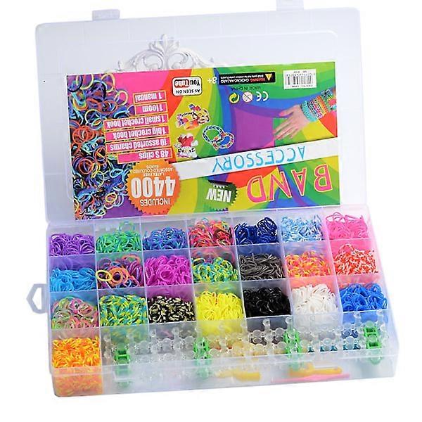 Loom Bands Kit - 4400pcs and accessories. Multicolor multi-color