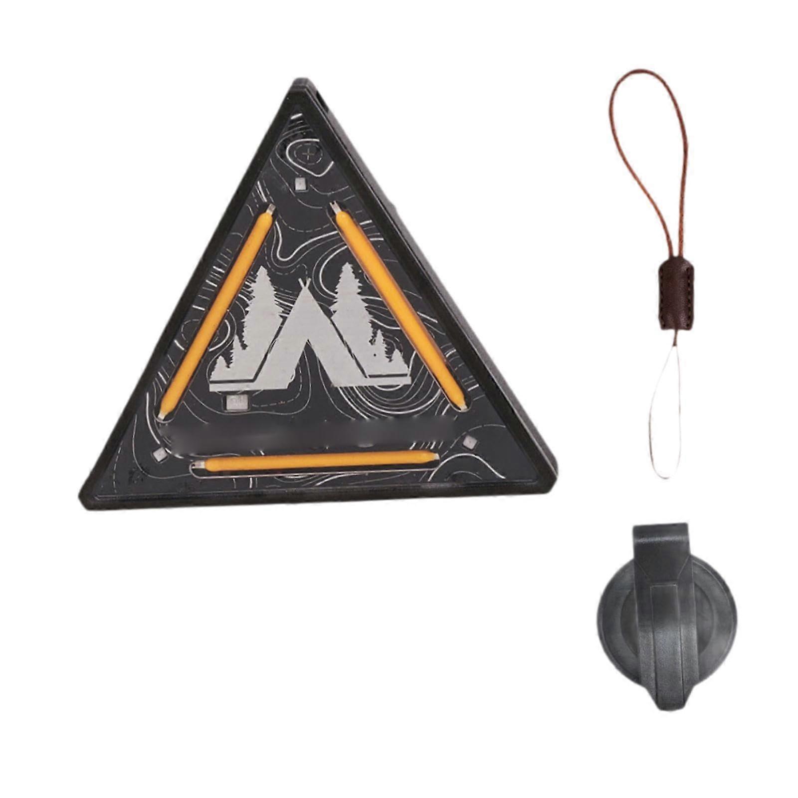 Mini Warning Light Hanging Lamp Compact 4 Modes Rechargeable Camping Light for Jogging Hiking Safety Style A