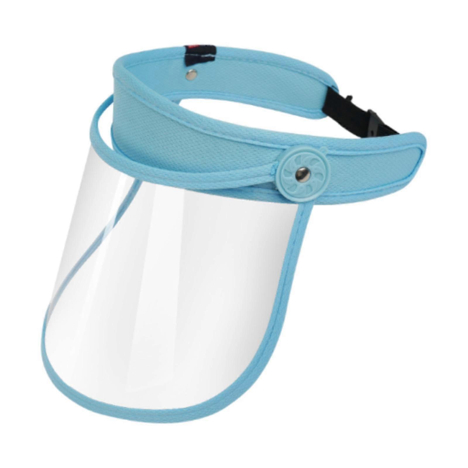 Splashproof face shield for adults, multifunctional fullface visor, clear visor for weeding, gardening, construction, blue