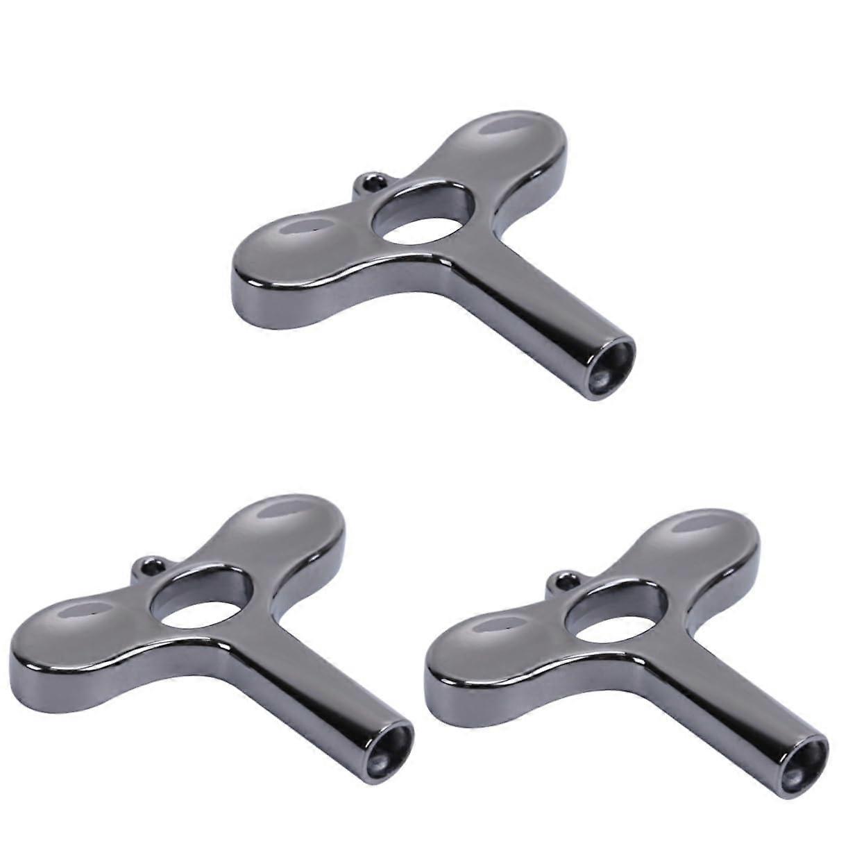 Drum Tuning Key with Square Screw Insert, Durable Design, Black x 3 pcs
