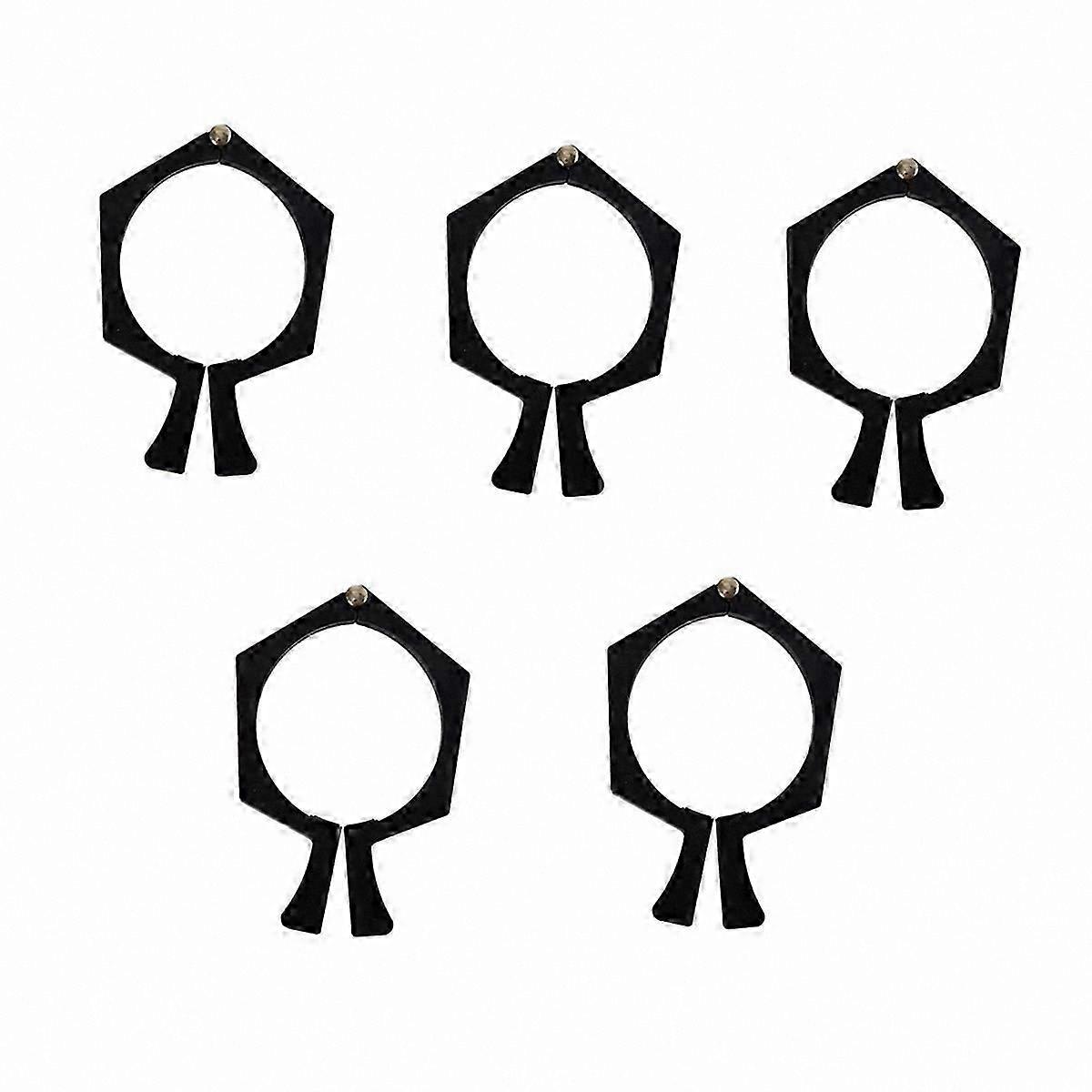 5-Piece Black Auxiliary Clamp Tool Set for Cup Fixing