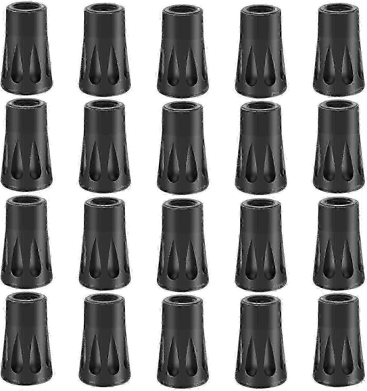 20 x rubberen buffer set wandelstokken rubber, buffer nordic walking pads, asfalt pads vervanging pla