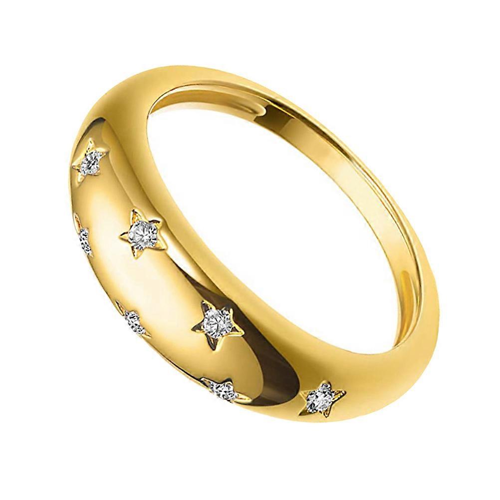 Decor Ring with Polished Finish, Enhances Style at Parties and Dances