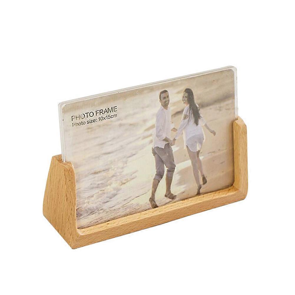 Stylish Desktop Organizer, Wooden Stand for Cards and Calendars in Modern Settings