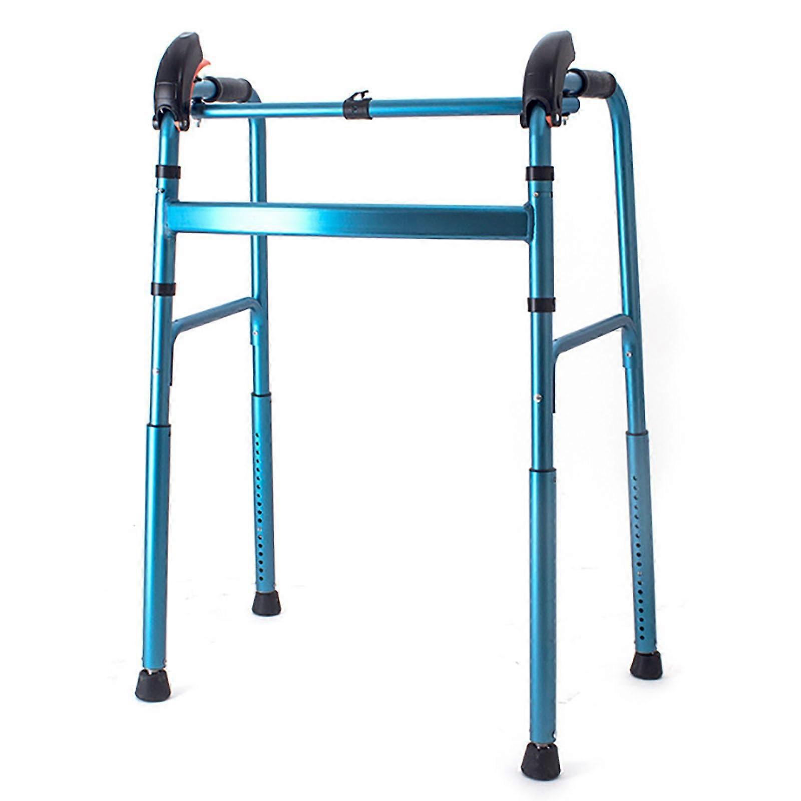 Aluminium Folding Walking Frame for Seniors, Mobility Aid for Stair Climbing, Medical Support Walker for Disabled Users