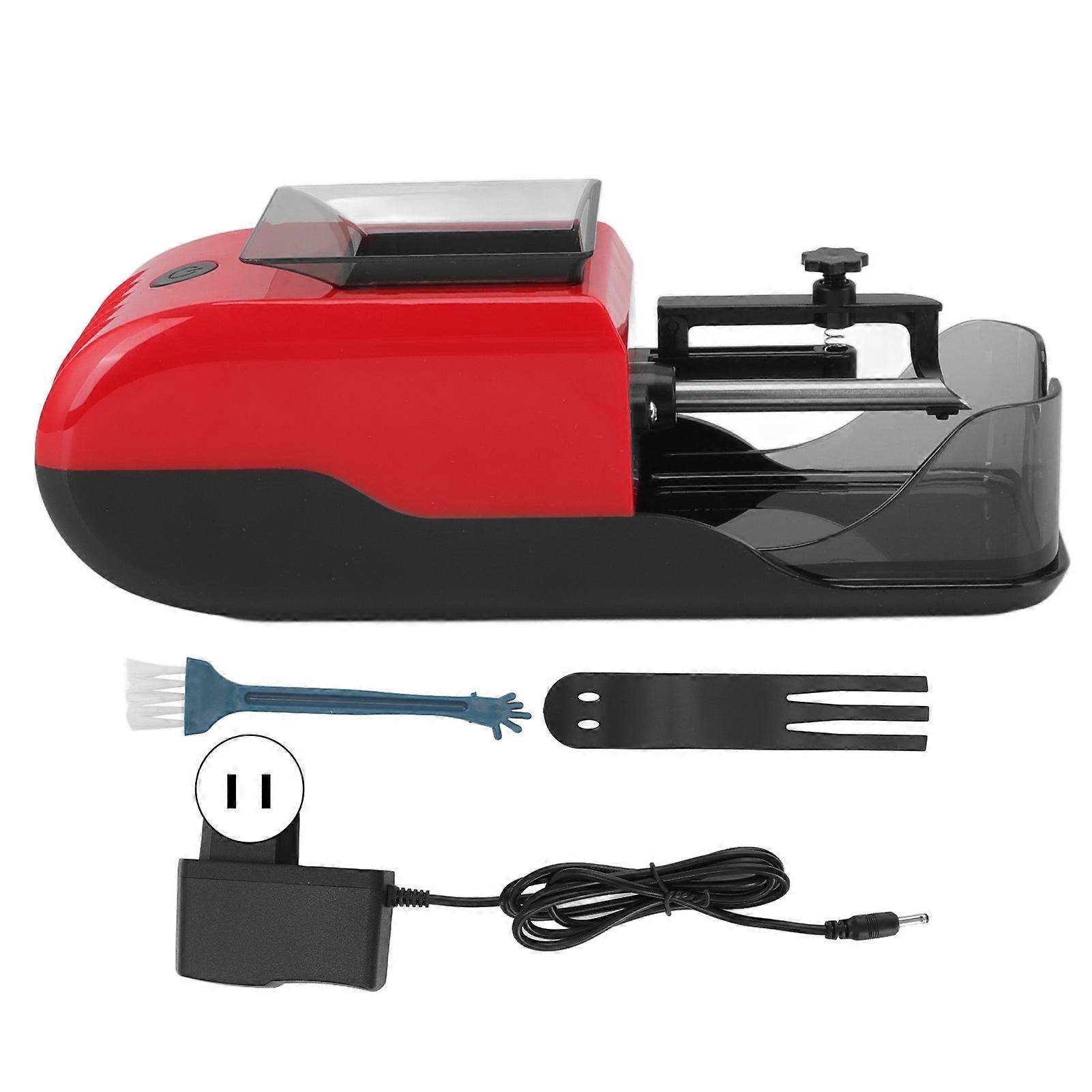 8mm Electric Automatic Cigarette Roller Machine 23x8.8x7.5cm Red