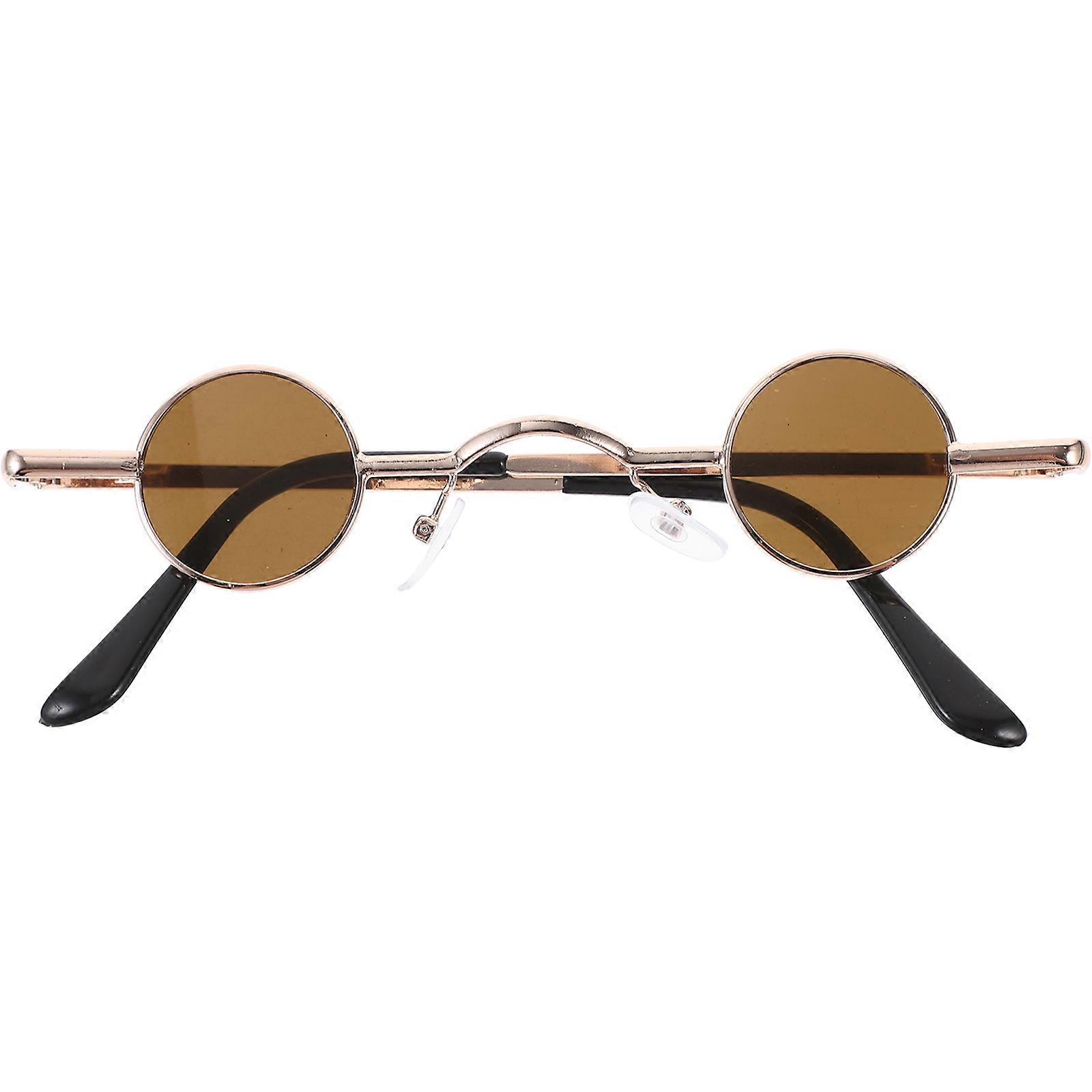 Retro Punk Style Sunglasses for Photo Prop with AC Metal Material Multi Color