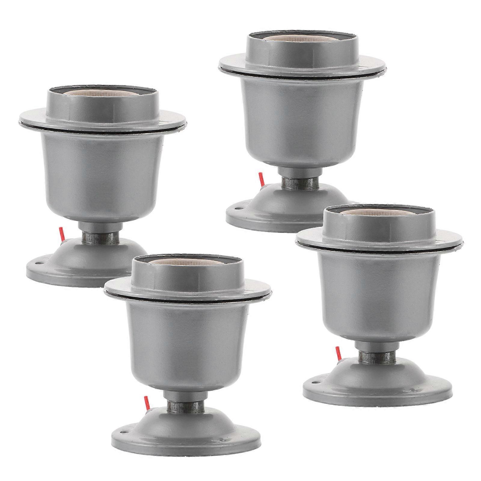 Vintage Bulb Holders 4pcs – Lamp Socket Base for Household, Office & Workshop Lighting – Easy Installation, Compatible with Ceiling & Wall Fixtures