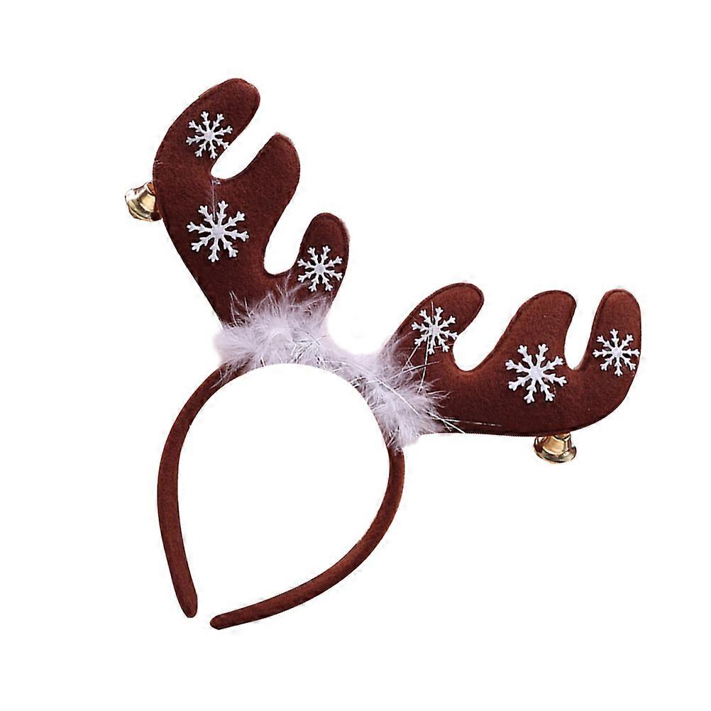 Cute Deer Antlers Headband For Children Daily Wear With Antler Design And Khaki Color 2Set