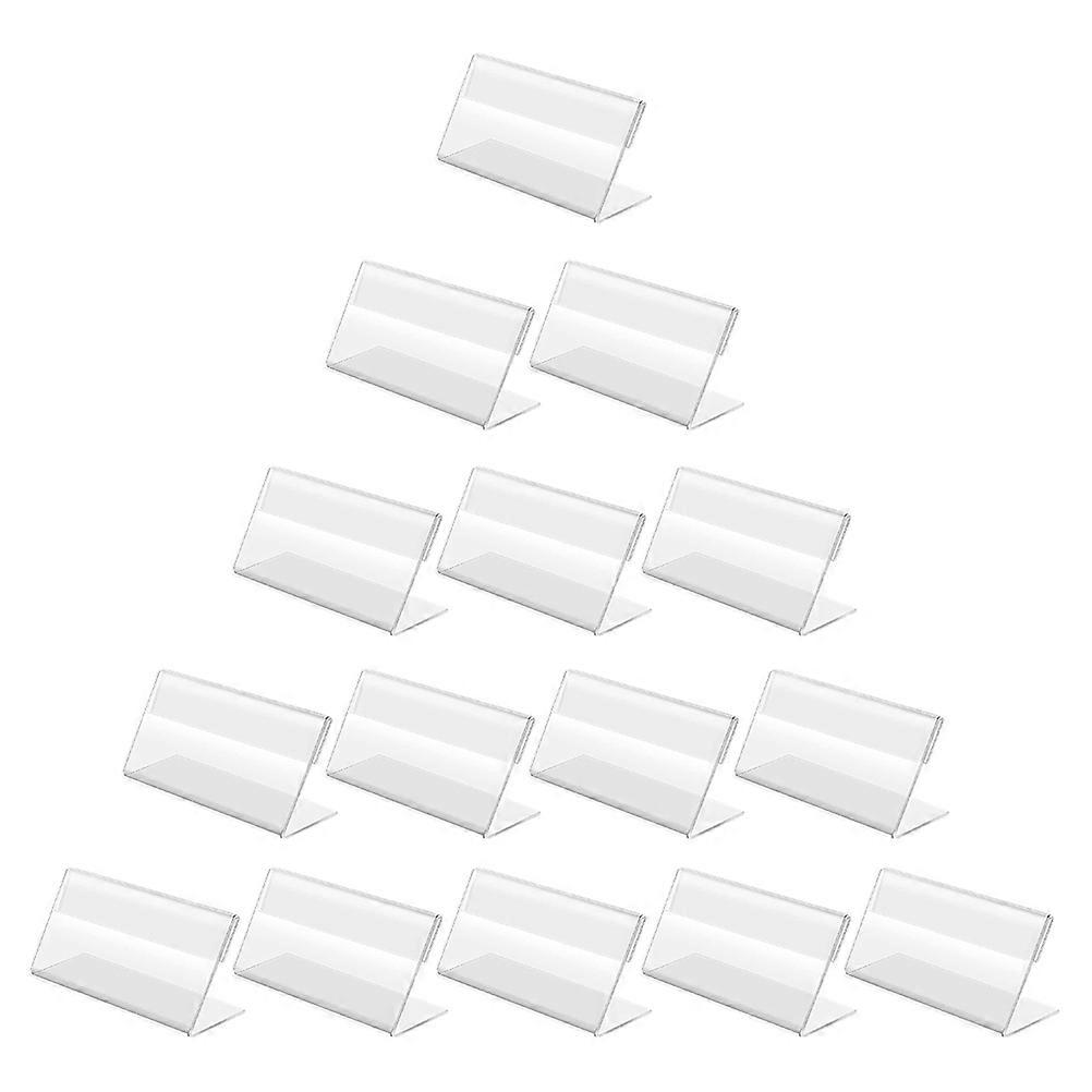 Rectangular Price Tag Stand 20Pcs Clear Acrylic Sign Holder Suitable For Conferences And Meetings