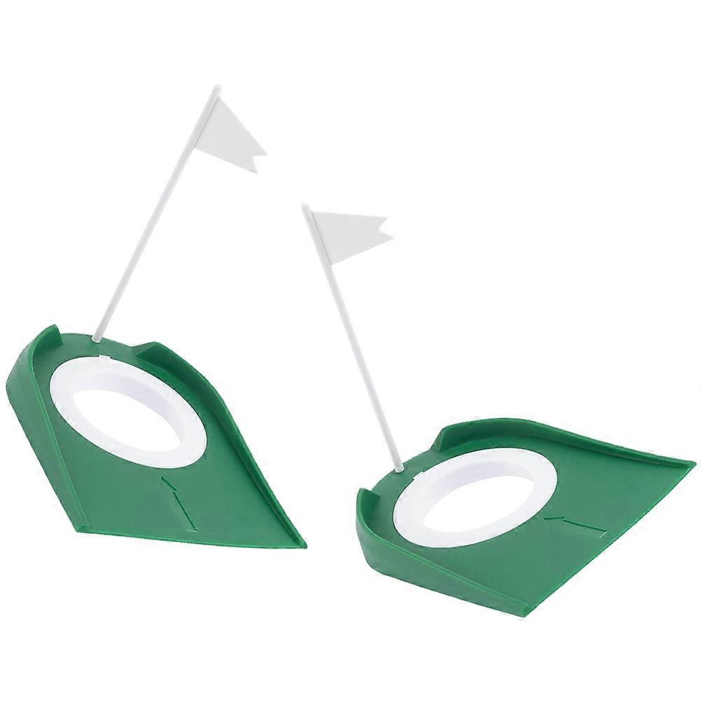 Putters Training Aid Tool With Compact Style Suitable For Lawn Games 7.1X6.9X5.3In 2Pcs