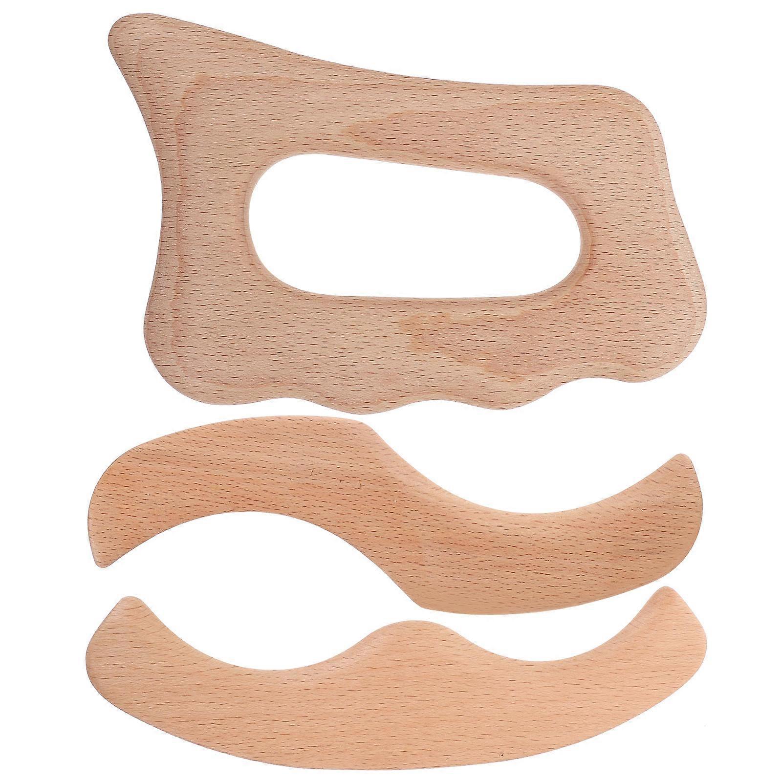 Wood Massage Tools Set Of 3Pcs Designed For Massage Enhancing Circulation