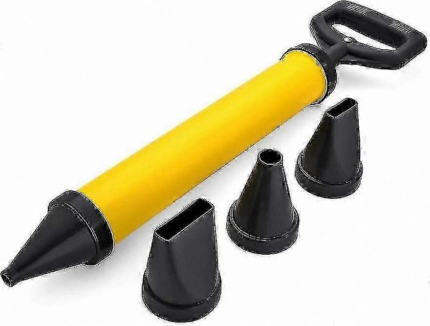 Mortar Sprayer Hand Pump with 4 Nozzles for Cement Grout and Lime Application - Professional Tool Syringe
